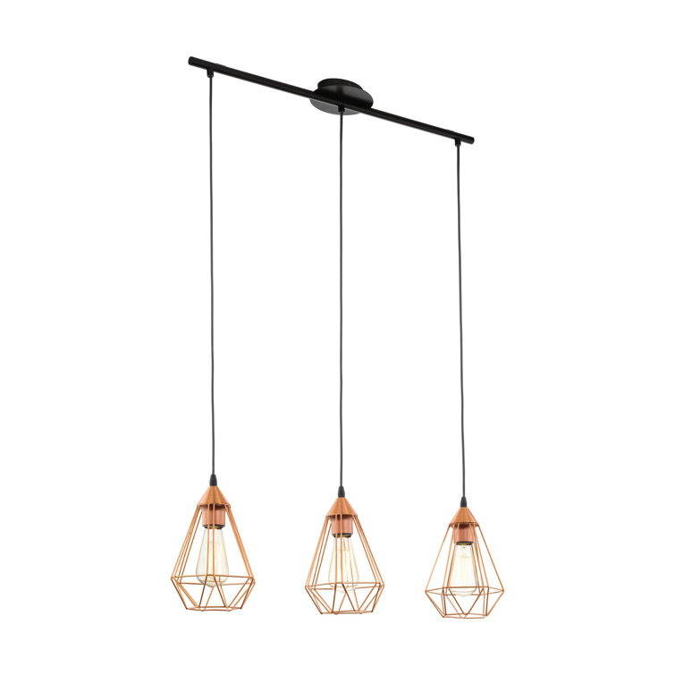 Zipcode Design Freya 3 Light Kitchen Island Geometric Pendant